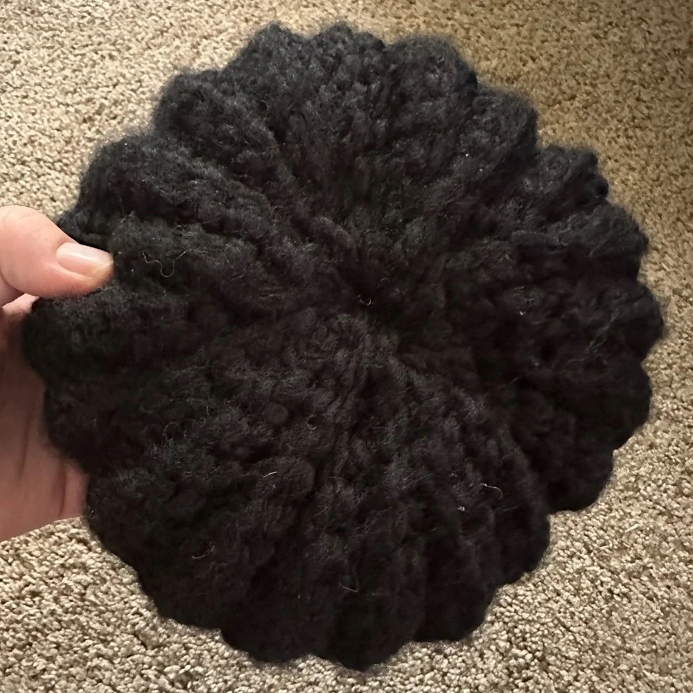 Handmade Knit Pumpkin Decor Set